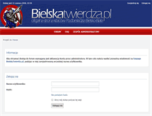 Tablet Screenshot of forum.bielskatwierdza.pl